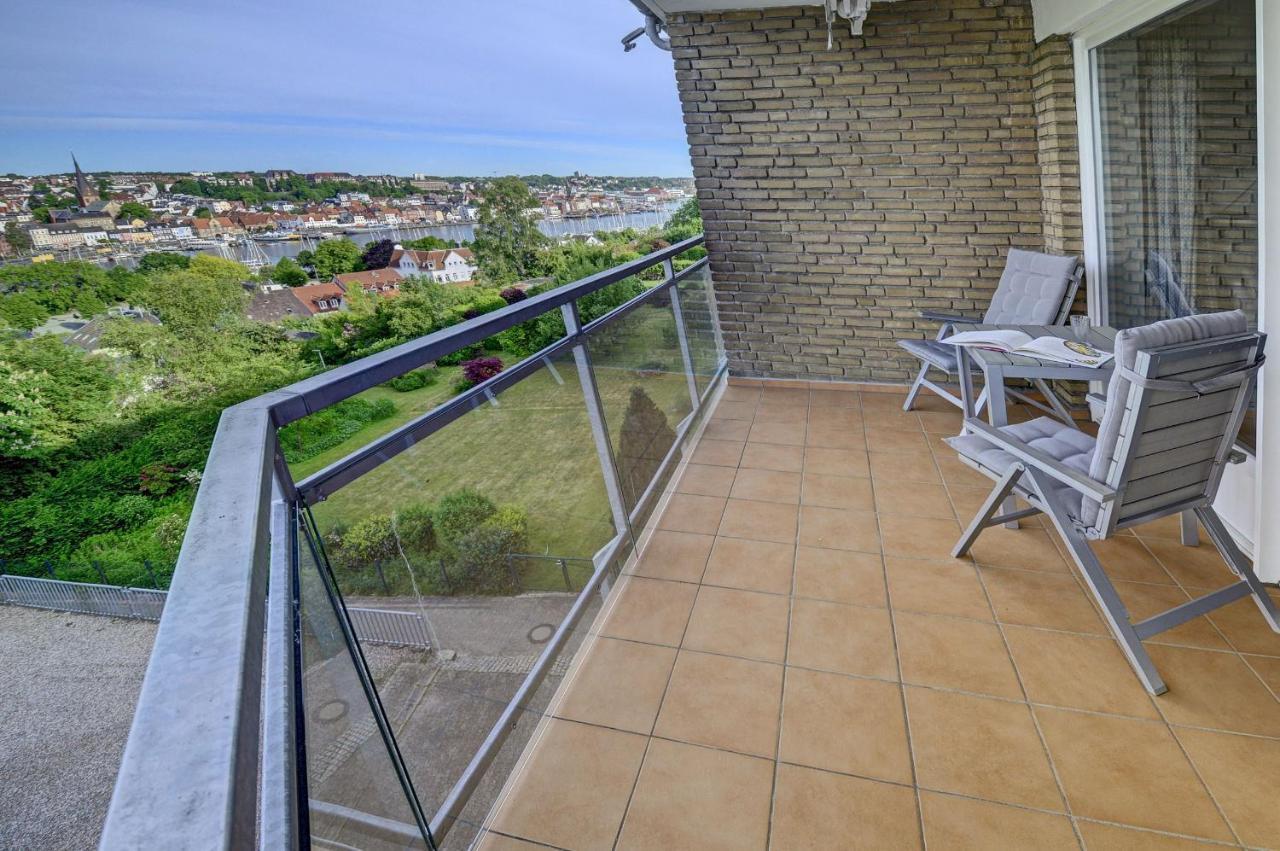 Fewo1846 - Bellevue - Sonnige 2-Zimmer-Wohnung Mit Balkon Und Hafenblick Flensborg Eksteriør billede
